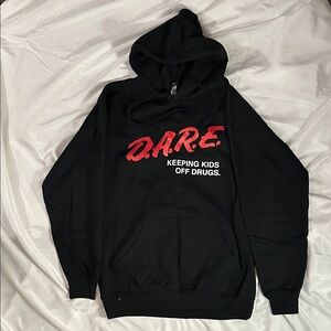 Black D.A.R.E. Hoodie - Keep Kids Off Drugs